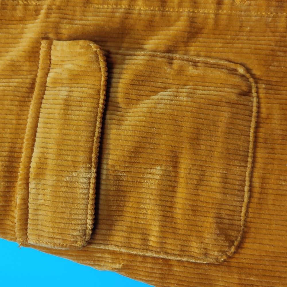 LOFT Orange A-Line Mini Skirt with Cargo Style - Picture 4 of 8